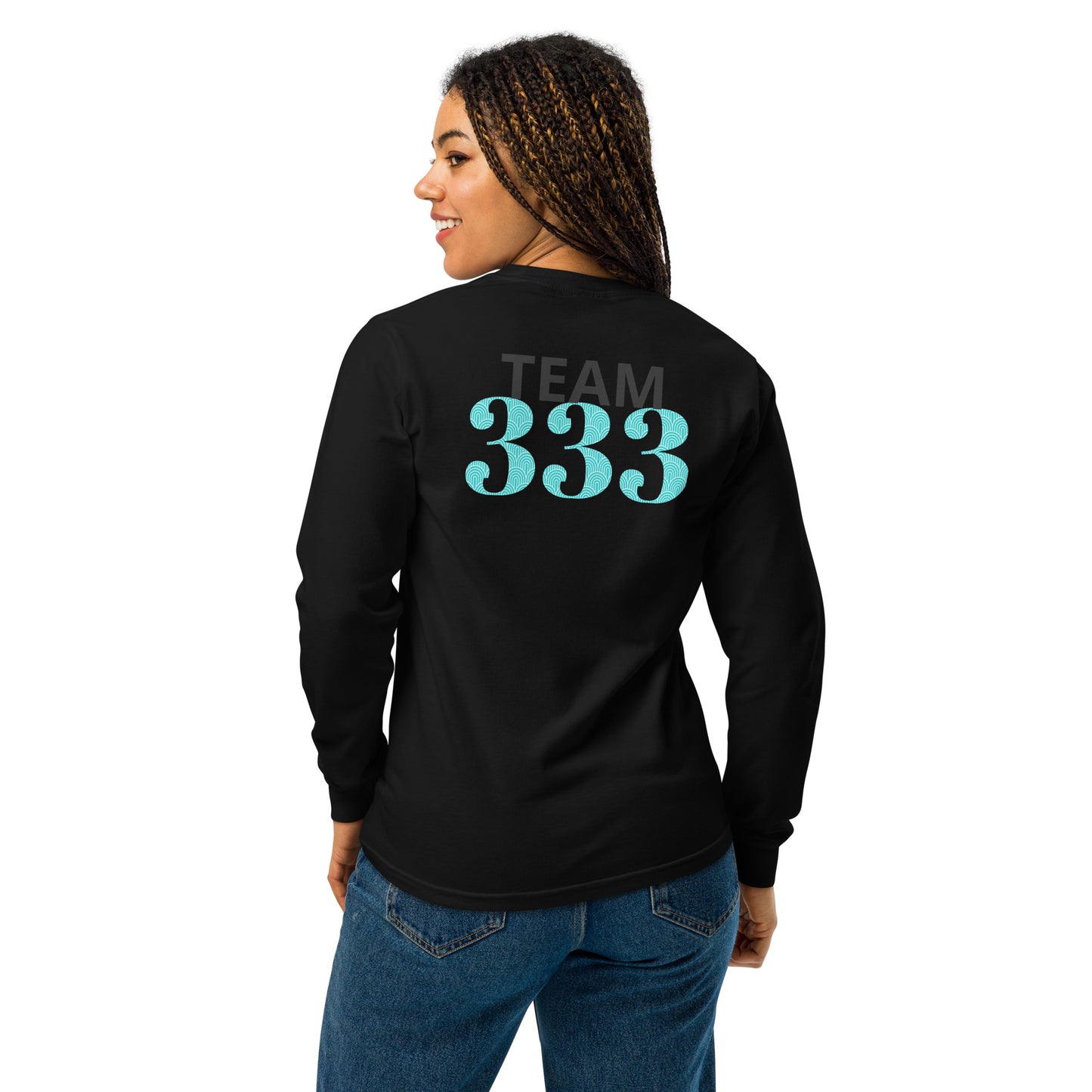 customwordproducts, customwordproducts.com, P.O LOGO Team 333 Garment-dyed Long-sleeve shirt