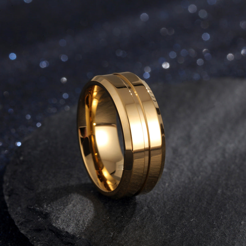 Men's Titanium Electroplated× Ring