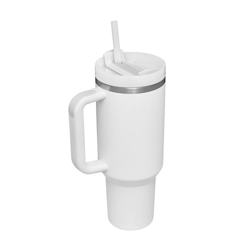 40 Oz Tumbler With Handle & Straw, Stainless Steel, Insulated, New Designs!