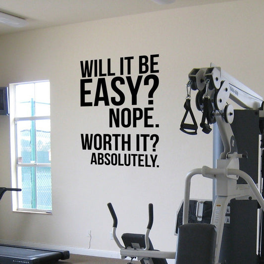Will It Be Easy Decorative Wall Stickers