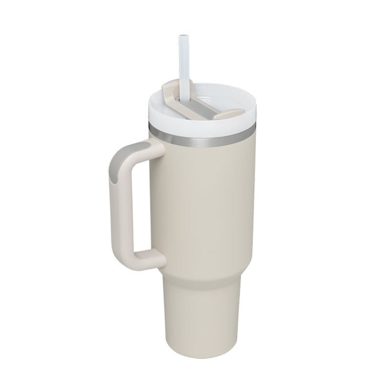 40 Oz Tumbler With Handle & Straw, Stainless Steel, Insulated, New Designs!