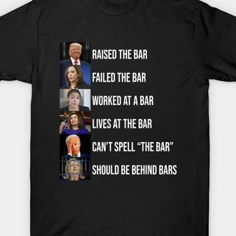 Political Bar Tee Printed Short Sleeves