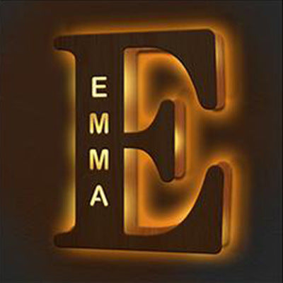 Personalized Custom Letter Lamp, English, Name