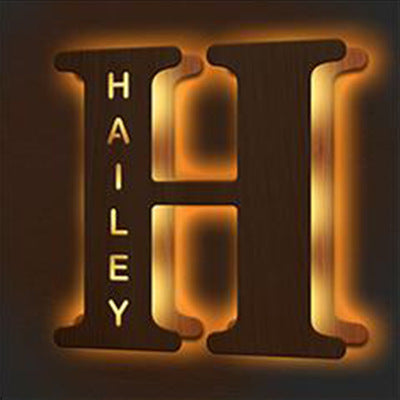 Personalized Custom Letter Lamp, English, Name
