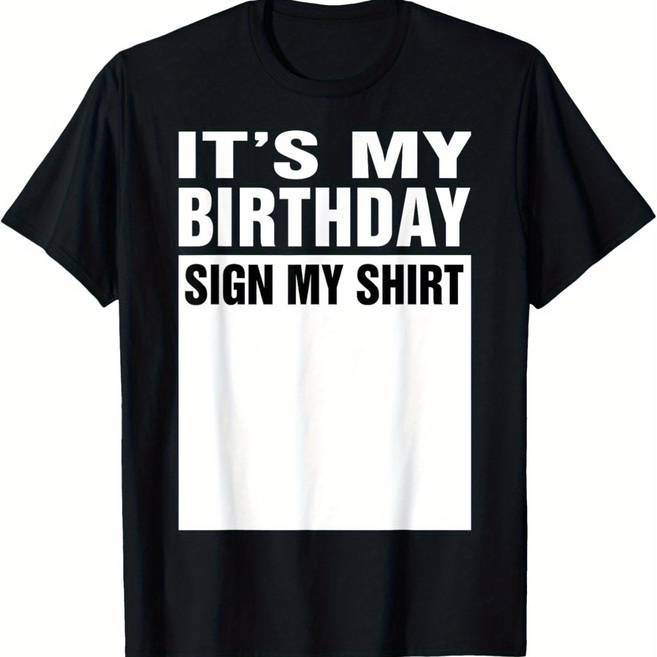 My Birthday Logo, My T-shirt, Gift T-shirt, Comfortable Casual Short Sleeved T-shirt
