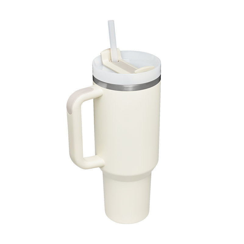 40 Oz Tumbler With Handle & Straw, Stainless Steel, Insulated, New Designs!