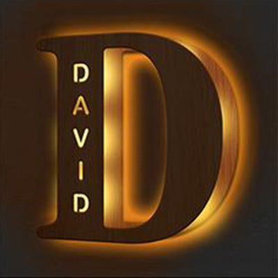 Personalized Custom Letter Lamp, English, Name