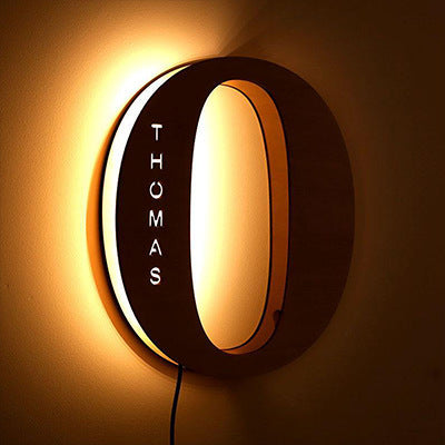 Personalized Custom Letter Lamp, English, Name