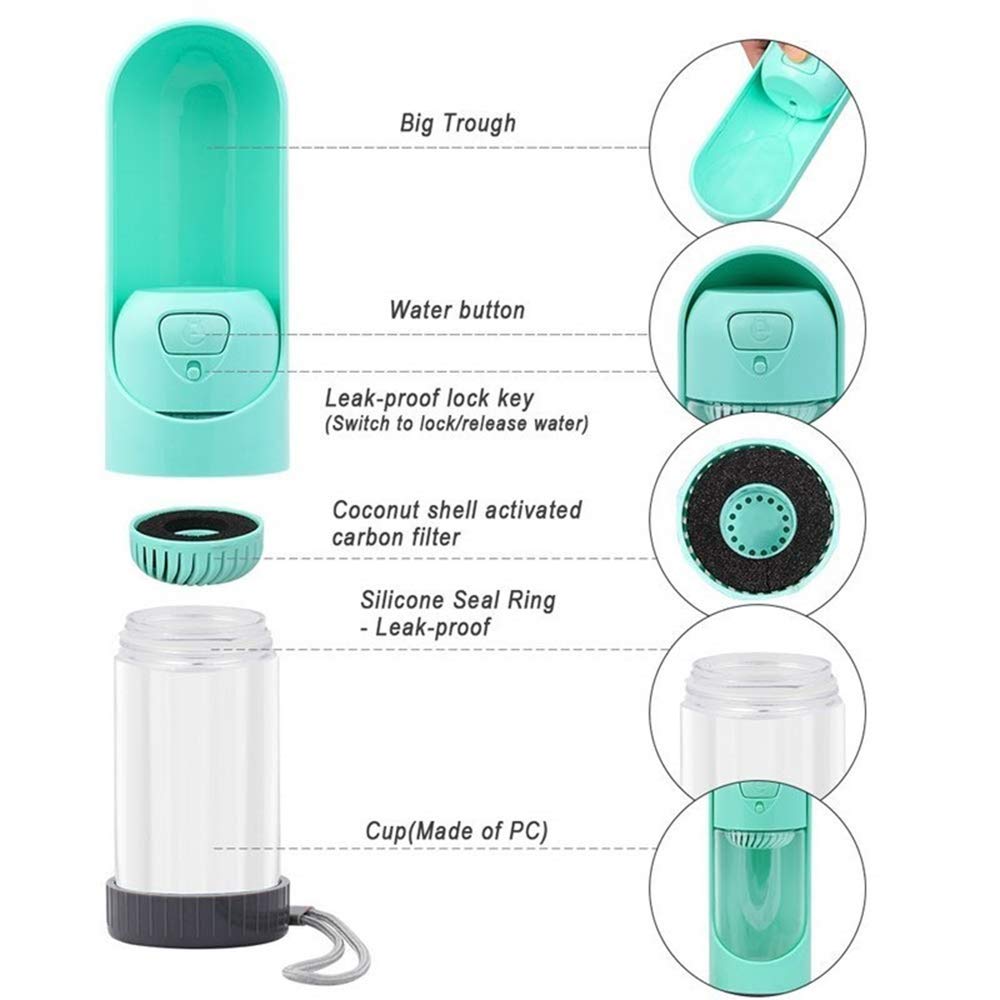 Portable Doggy Drink Bottle w/Filter
