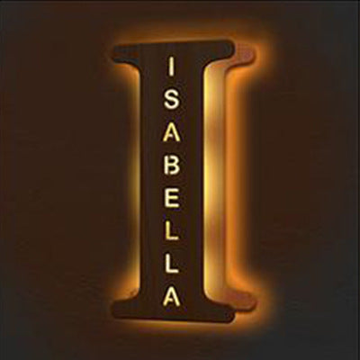 Personalized Custom Letter Lamp, English, Name