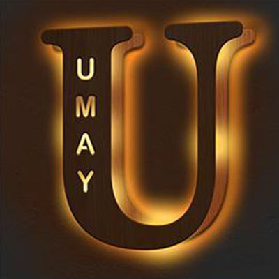 Personalized Custom Letter Lamp, English, Name