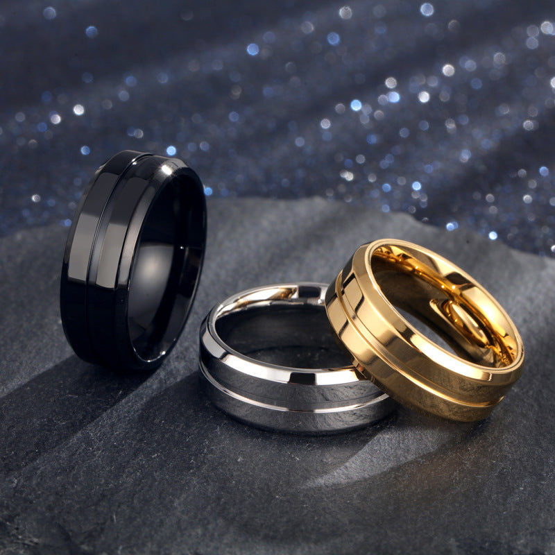 Men's Titanium Electroplated× Ring