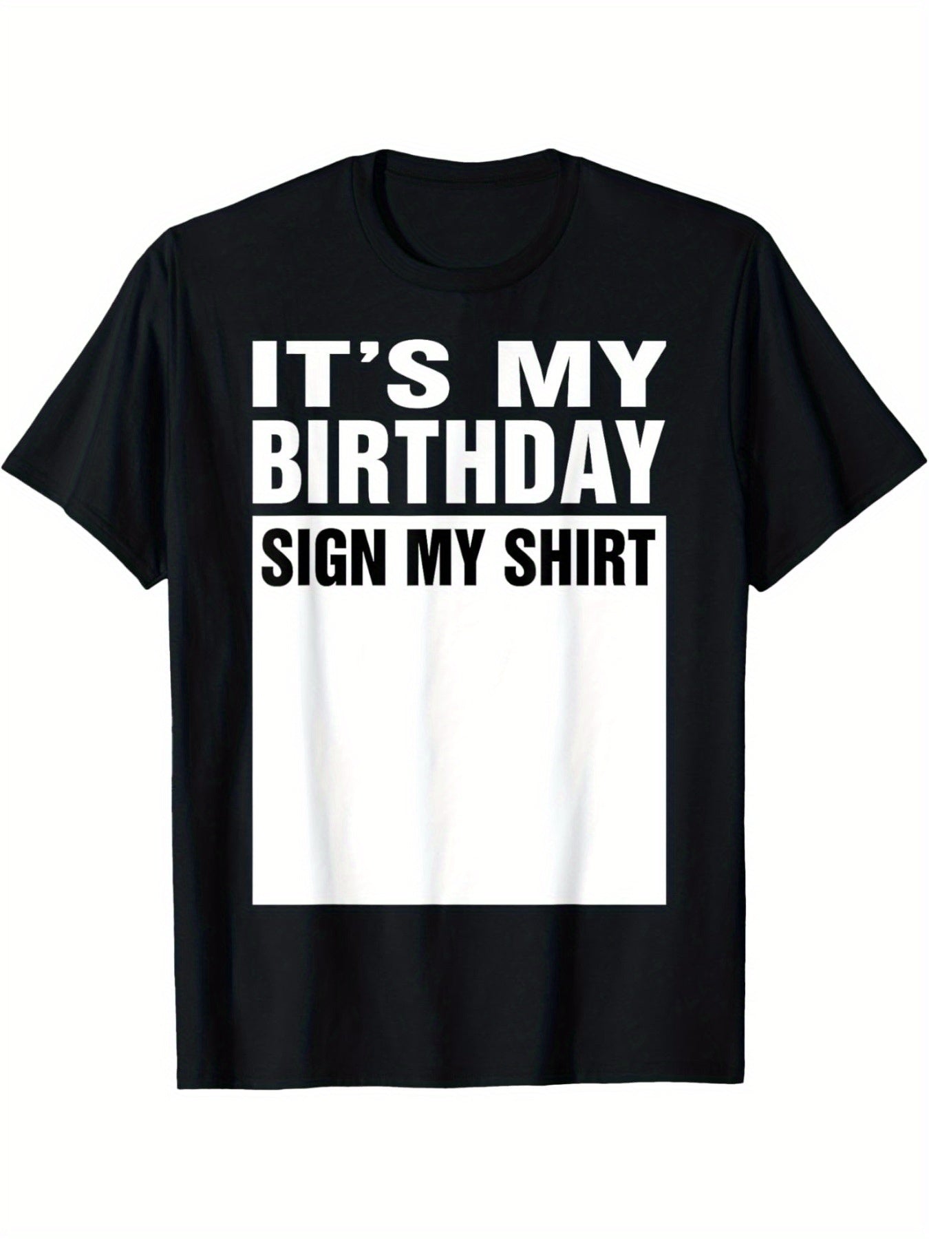 My Birthday Logo, My T-shirt, Gift T-shirt, Comfortable Casual Short Sleeved T-shirt