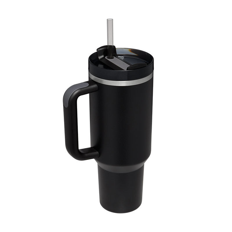 40 Oz Tumbler With Handle & Straw, Stainless Steel, Insulated, New Designs!