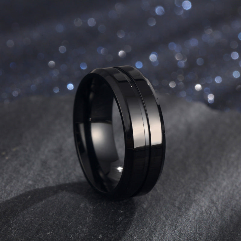 Men's Titanium Electroplated× Ring