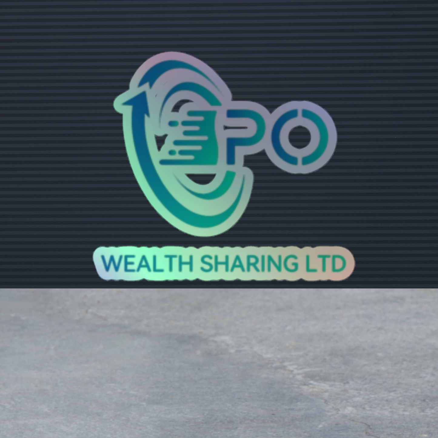 P.O LOGO Holographic stickers