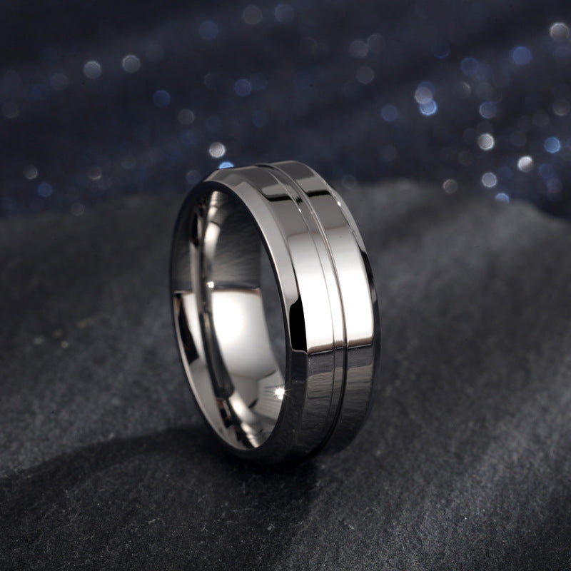 Men's Titanium Electroplated× Ring