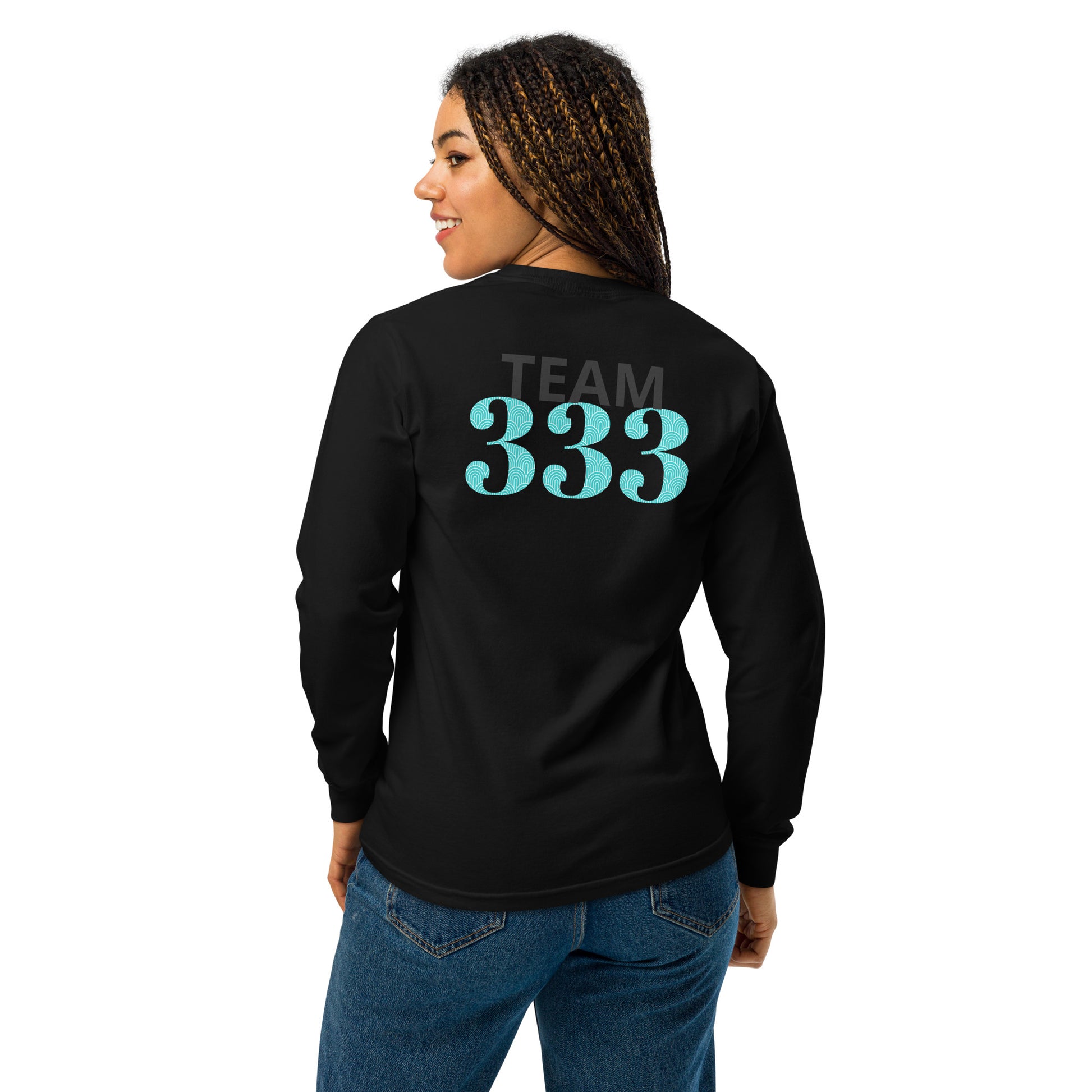 customwordproducts, customwordproducts.com, P.O LOGO Team 333 Garment-dyed Long-sleeve shirt