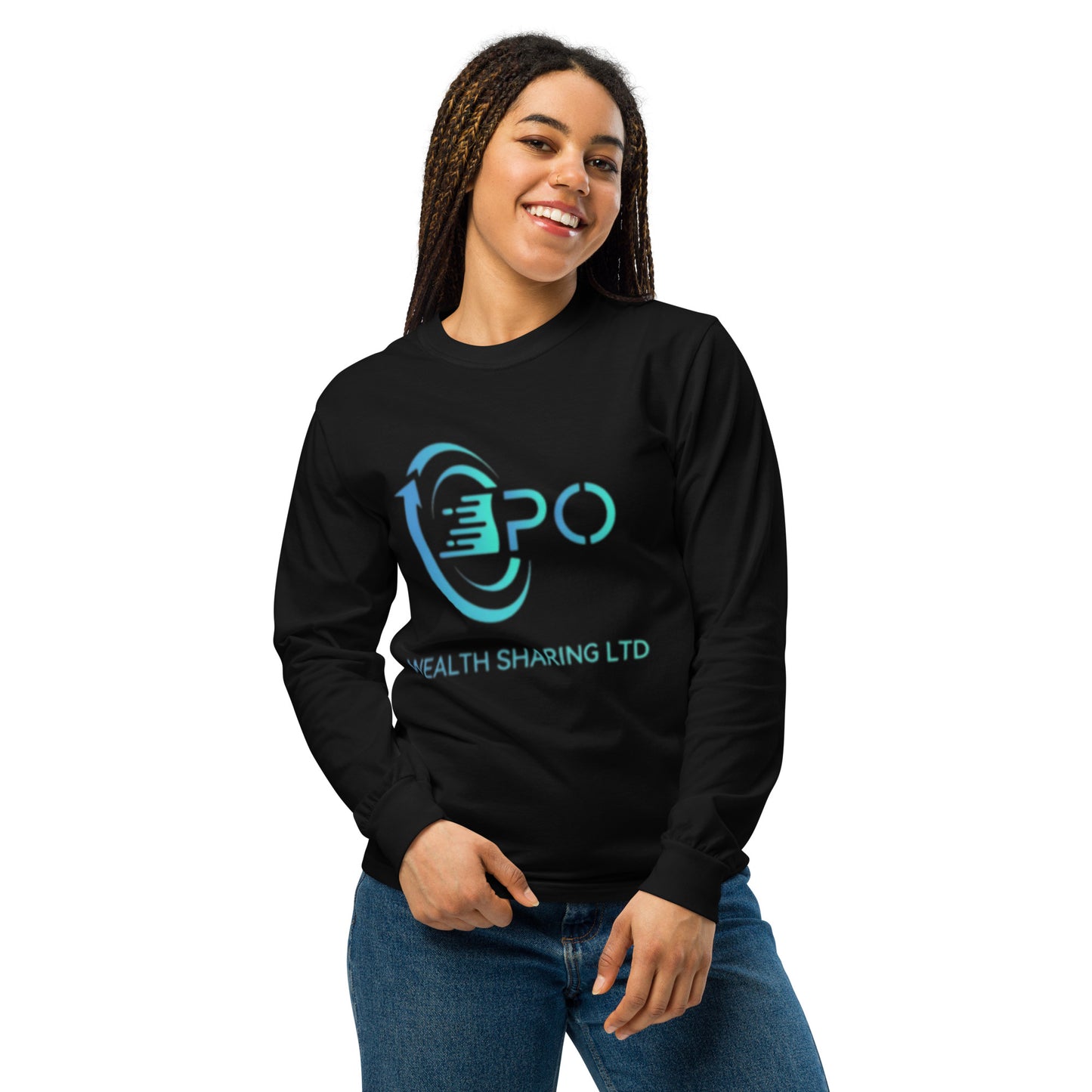 customwordproducts, customwordproducts.com, P.O LOGO Team 333 Garment-dyed Long-sleeve shirt