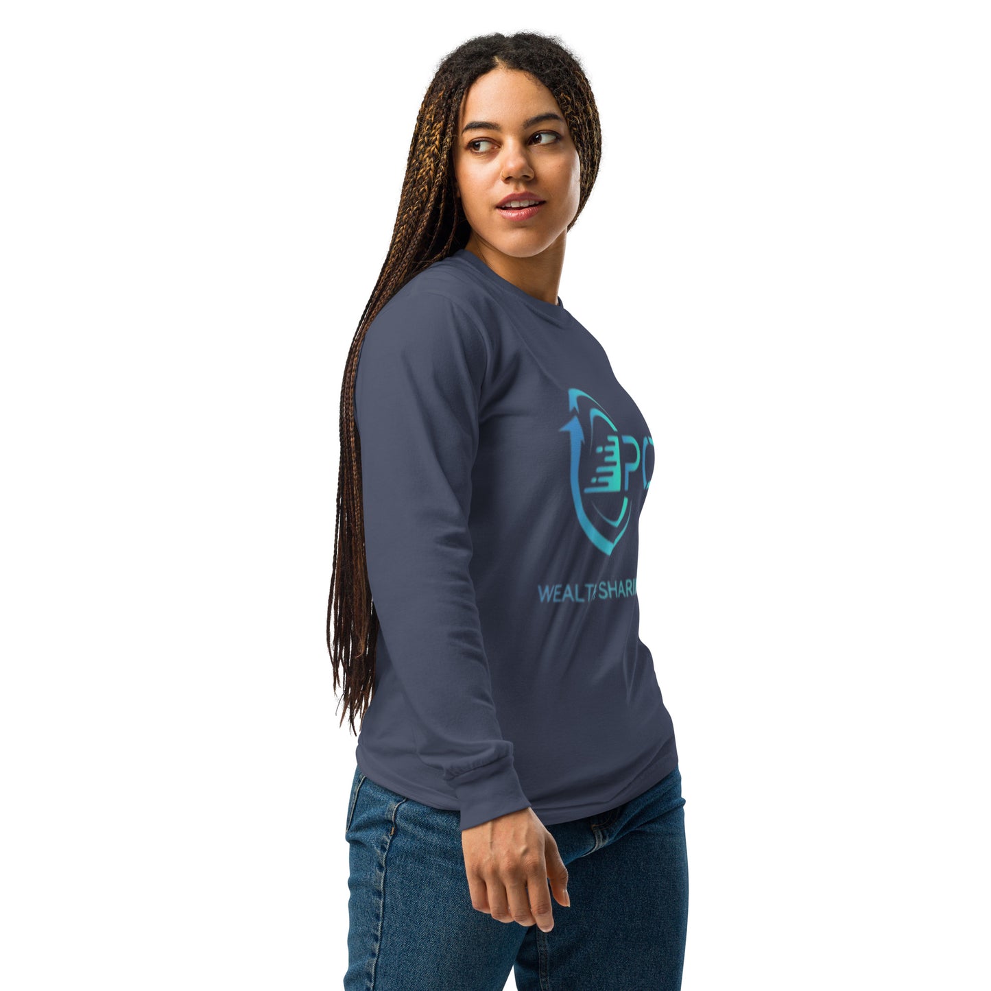 customwordproducts, customwordproducts.com, P.O LOGO Team 333 Garment-dyed Long-sleeve shirt