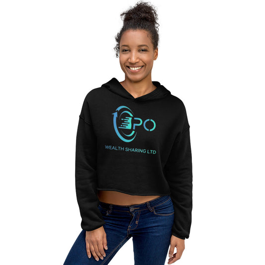 customwordproducts, customwordproducts.com, P.O LOGO Crop Hoodie